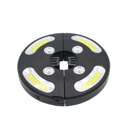 Super Bright COB Led And Colorful LED Outdoor Patio Light Waterproof 4 Modes AA Battery Powered Umbrella Light For Garden