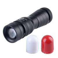 Super Bright Led XML T6 Aluminum Torch Light USB Flashlight Rechargeable Torch Light With Gift Color Box