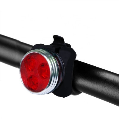 Promotional 3 SMD LED Waterproof USB Rechargeable Led Bicycle Light Safety Warning Led Red Light  For Front Rear