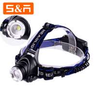 LED Headlamp Rechargeable Head Lamp Zoom Waterproof 18650 Headlight Flashlight 3 Modes USB Charging Camping Hunting