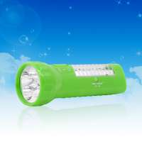 Low price 10+5LED Portable 4V LED Rechargeable Torch and 2W Emergency Flashlight