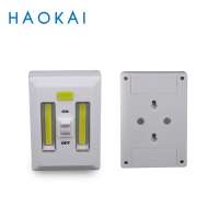 Two COBs up down light switches for homes, wall wireless battery operated LED cabinet door light switch