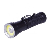 New Design COB And T6 LED Multifunctional Aluminum Alloy Magnetic Flexible rechargeable Head Led Flashlight With Clip